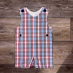 Stitchy Fish Baby Boy Overall